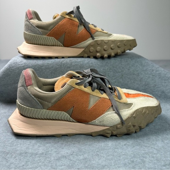New Balance XC72 Men's Sneakers Size 8.5 Beige Orange Grey Athletic Shoes‎ - Picture 2 of 12